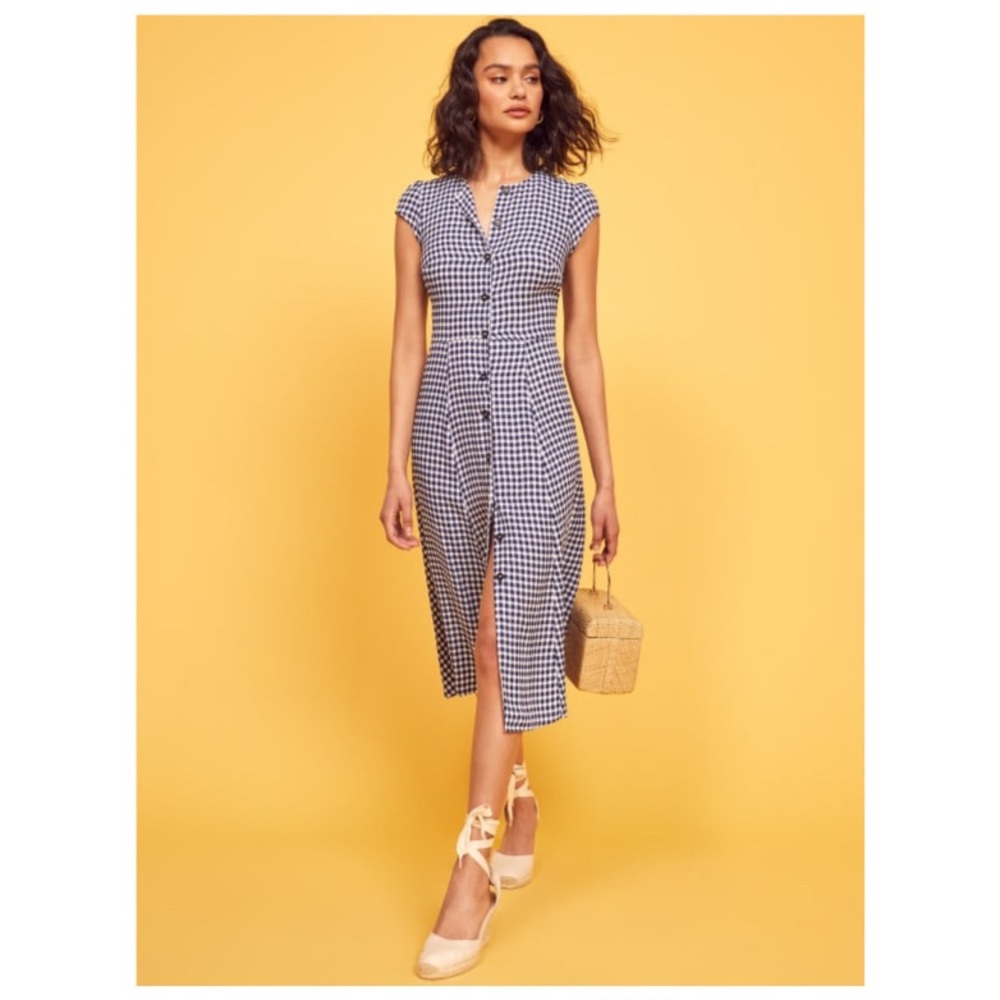 Reformation gingham dress